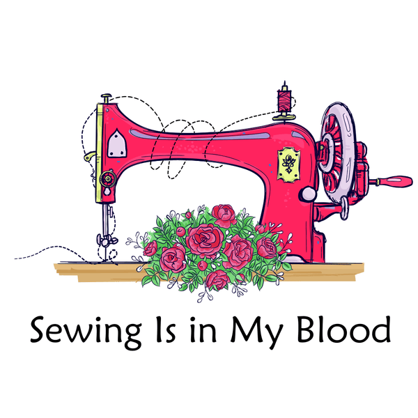 Sewing Is In My Blood Fabric Panel - ineedfabric.com