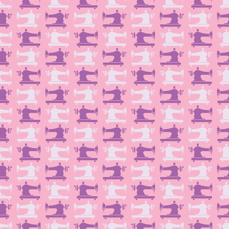 Sewing Machine 2 Fabric - Cupid Pink - ineedfabric.com