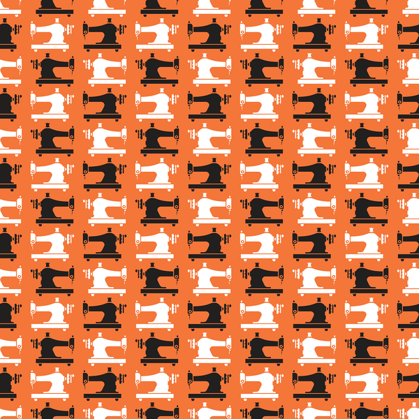 Sewing Machine Fabric - Pumpkin - ineedfabric.com
