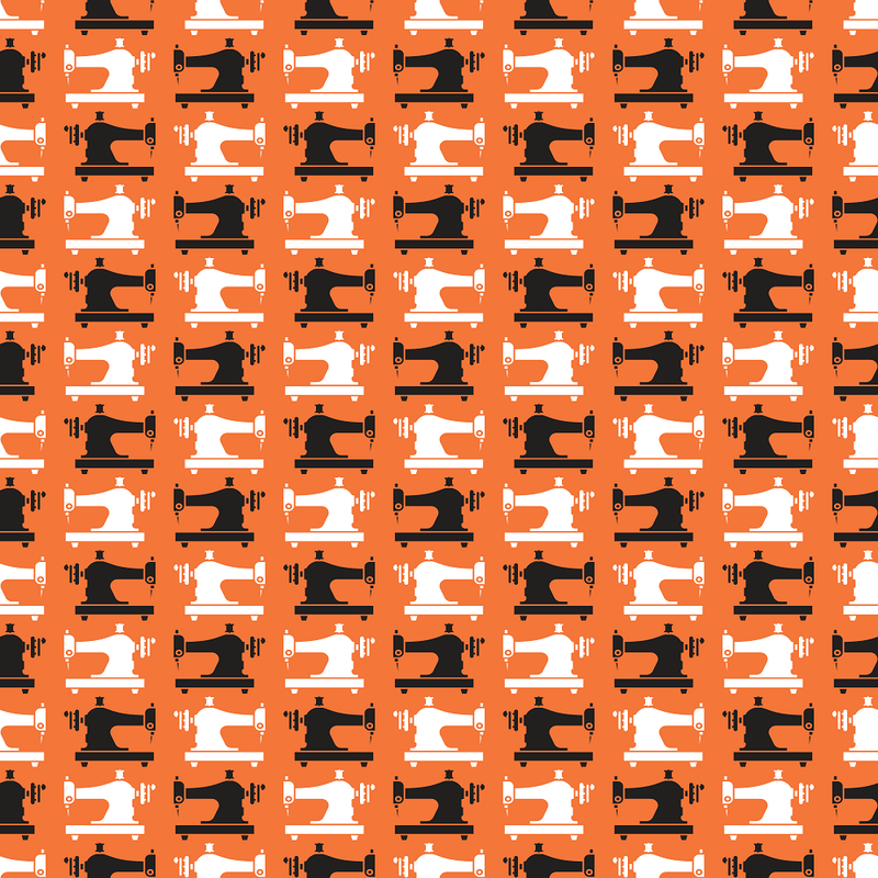 Sewing Machine Fabric - Pumpkin - ineedfabric.com