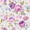 Shabby Chic Floral Fabric - Purple - ineedfabric.com