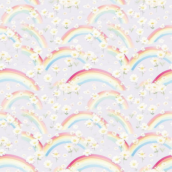 Shabby Pastel Rainbow Pattern 3 Fabric - ineedfabric.com