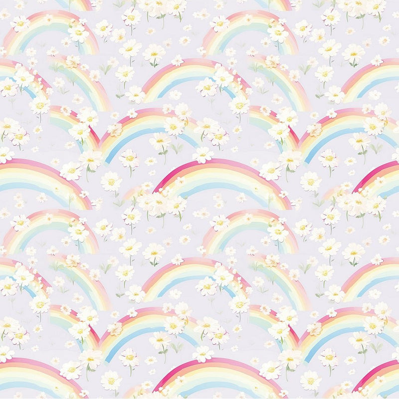 Shabby Pastel Rainbow Pattern 3 Fabric - ineedfabric.com