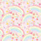 Shabby Pastel Rainbow Pattern 5 Fabric - ineedfabric.com