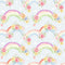 Shabby Pastel Rainbow Pattern 6 Fabric - ineedfabric.com