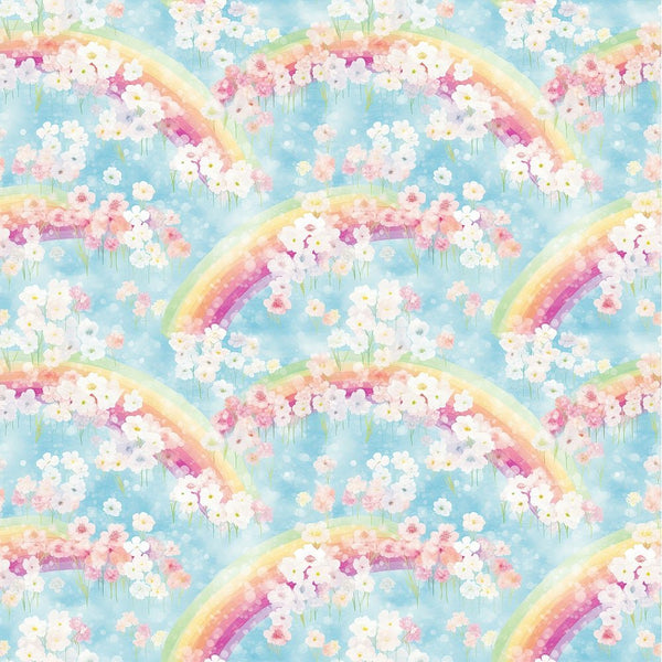 Shabby Pastel Rainbow Pattern 7 Fabric - ineedfabric.com