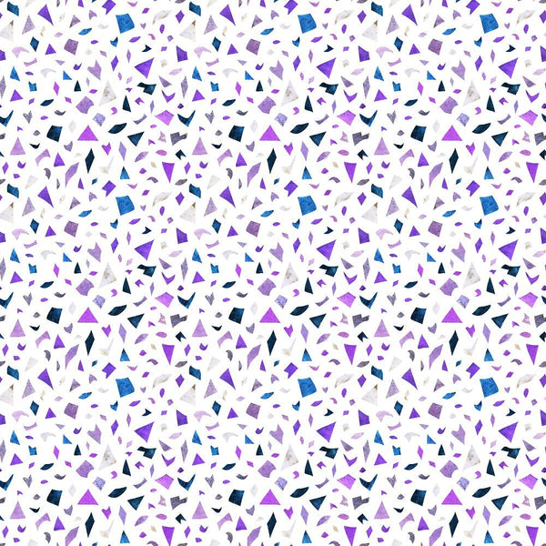 Shapes and Shades of Purple Allover Fabric - ineedfabric.com