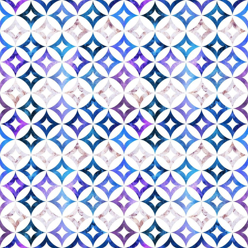 Shapes and Shades of Purple Diamonds Fabric - ineedfabric.com