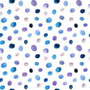 Shapes and Shades of Purple Dots Fabric - ineedfabric.com