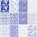 Shapes and Shades of Purple Fat Quarter Bundle - 12 Pieces - ineedfabric.com