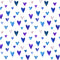 Shapes and Shades of Purple Hearts Fabric - ineedfabric.com