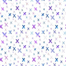 Shapes and Shades of Purple X's Fabric - ineedfabric.com
