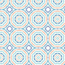 Shibori Sunburst Hexagonal Mandala Fabric - Multi - ineedfabric.com