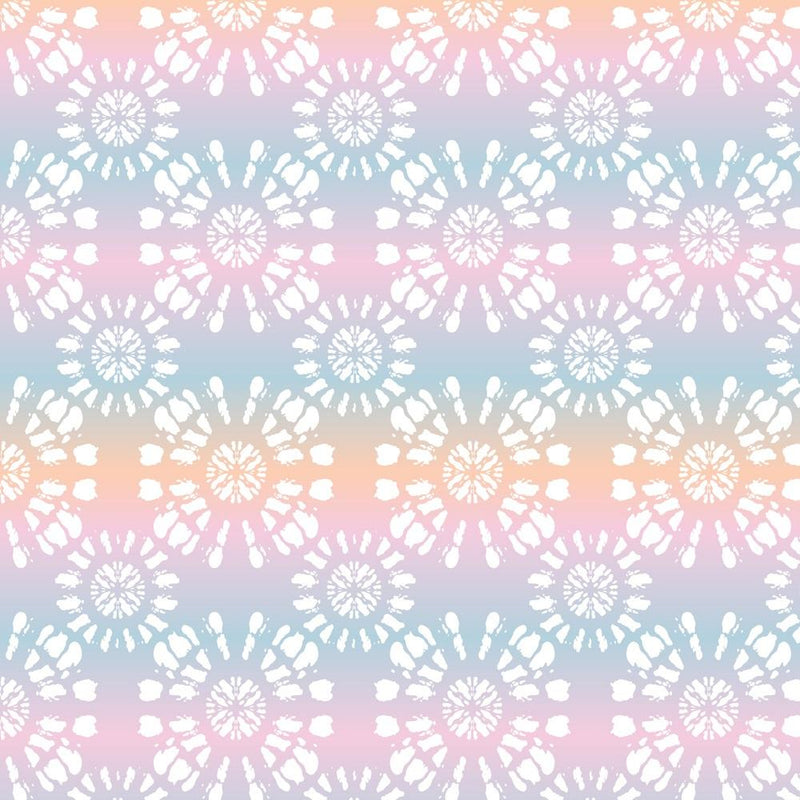 Shibori Sunburst Mandala Fabric - Multi - ineedfabric.com