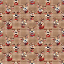 Silly Reindeer Fabric - ineedfabric.com