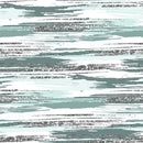 Silver Glitter and Brush Stroke Fabric - Fair Aqua - ineedfabric.com