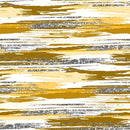 Silver Glitter and Brush Stroke Fabric - Lascaux Yellow - ineedfabric.com