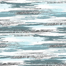 Silver Glitter and Brush Stroke Fabric - Light Washed Blue - ineedfabric.com