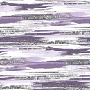 Silver Glitter and Brush Stroke Fabric - Lucius Lilac - ineedfabric.com