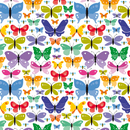 Simple Colorful Butterflies Fabric - Multi - ineedfabric.com