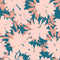 Simple Meadow Flowers Fabric - Blue - ineedfabric.com