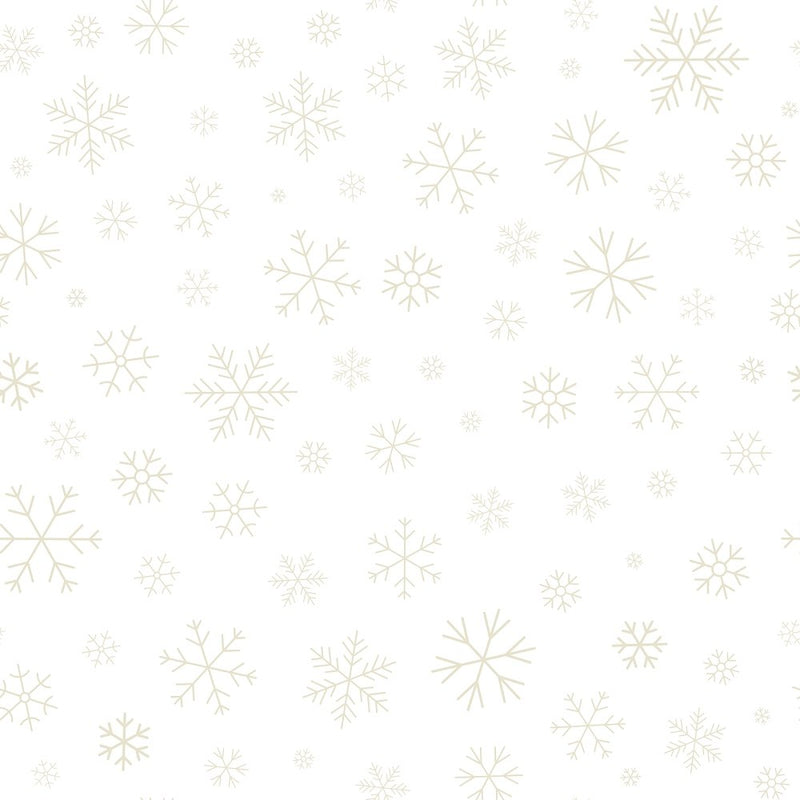 Simple Snowflakes Tone on Tone Fabric - ineedfabric.com