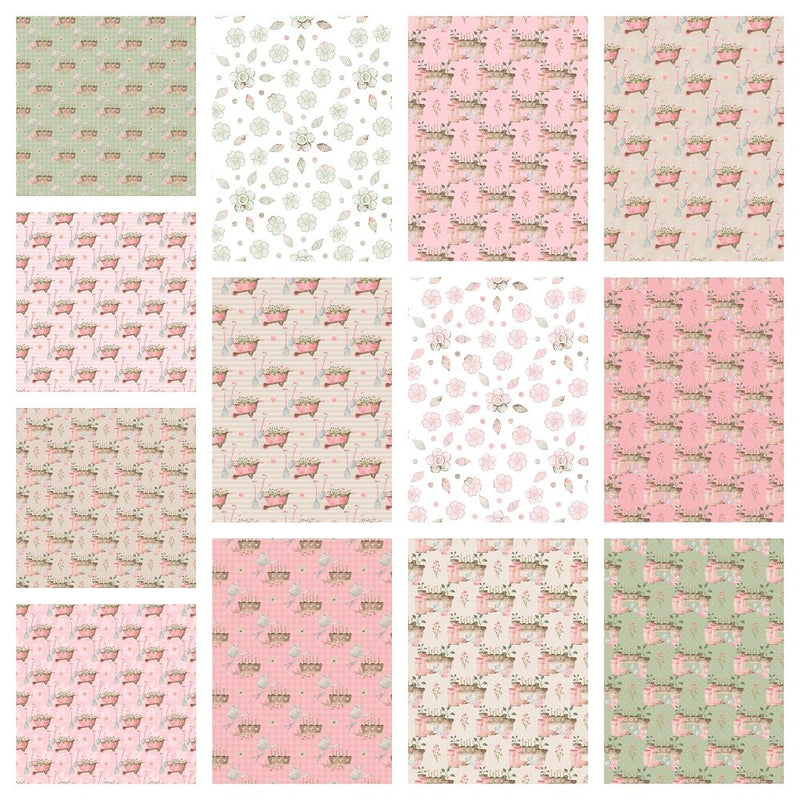 Simply Chic Gardens Fabric Collection - 1 Yard Bundle - ineedfabric.com