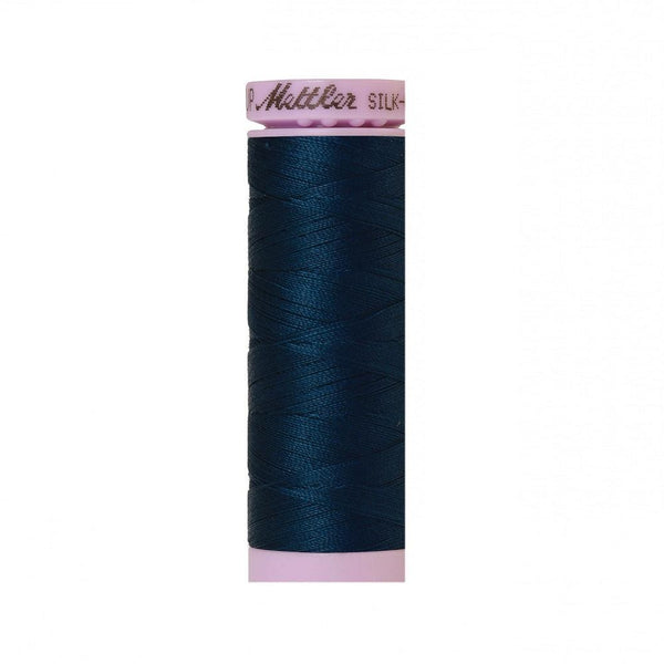 Slate Blue Silk-Finish 50wt Solid Cotton Thread - 164yd - ineedfabric.com