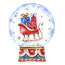 Sleigh in Snowglobe Fabric Panel - ineedfabric.com