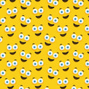 Smiling Emojis Fabric - ineedfabric.com