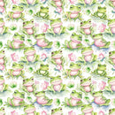 Smiling Frog Fabric - ineedfabric.com