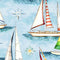 Smooth Sailing Sailboats Fabric - ineedfabric.com