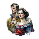 Snow White & The Prince 2 Fabric Panel - ineedfabric.com