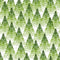 Snowy Christmas Trees Fabric - Green - ineedfabric.com