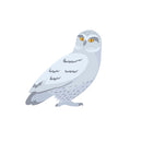 Snowy Owl Fabric Panel - ineedfabric.com