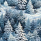 Snowy Winter Forest Pattern 1 Fabric - ineedfabric.com