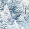 Snowy Winter Forest Pattern 12 Fabric - ineedfabric.com