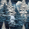 Snowy Winter Forest Pattern 4 Fabric - ineedfabric.com
