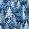 Snowy Winter Forest Pattern 9 Fabric - ineedfabric.com