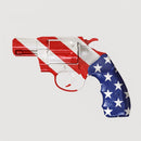 Snub Nosed Revolver with USA Flag Fabric Panel - ineedfabric.com