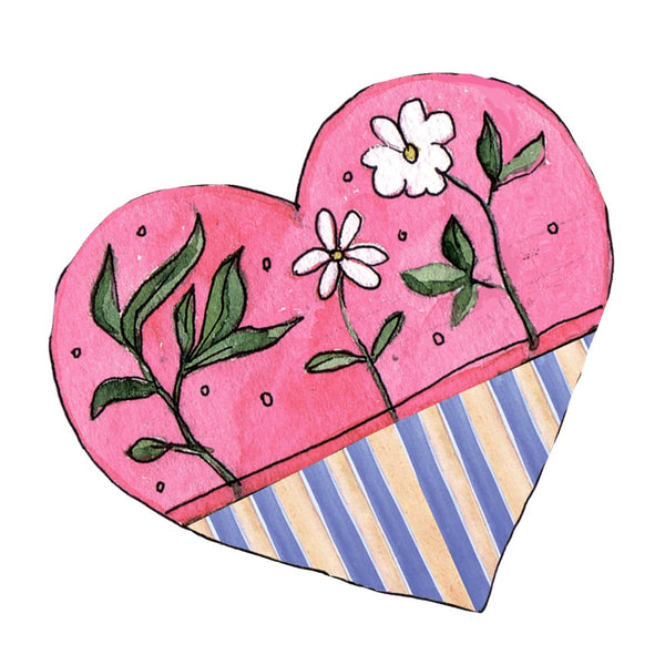 So Lovely Valentines Heart Fabric Panel - ineedfabric.com