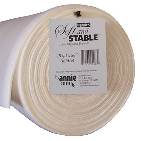 Soft and Stable White 100% Polyester Stabilizer - 58in - ineedfabric.com
