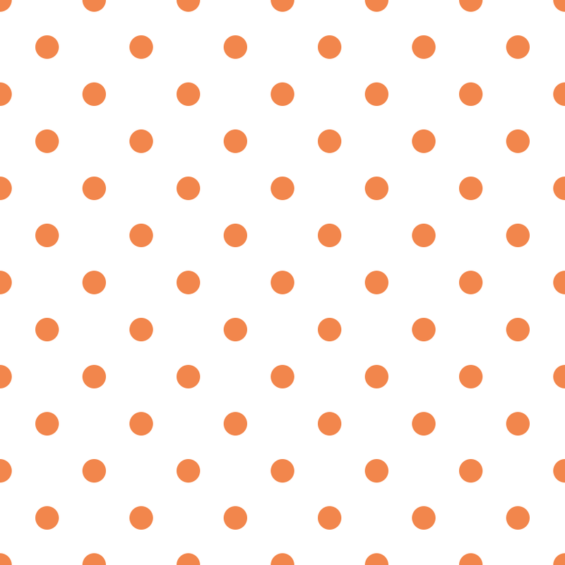 Soft Orange Dots Fabric - White - ineedfabric.com
