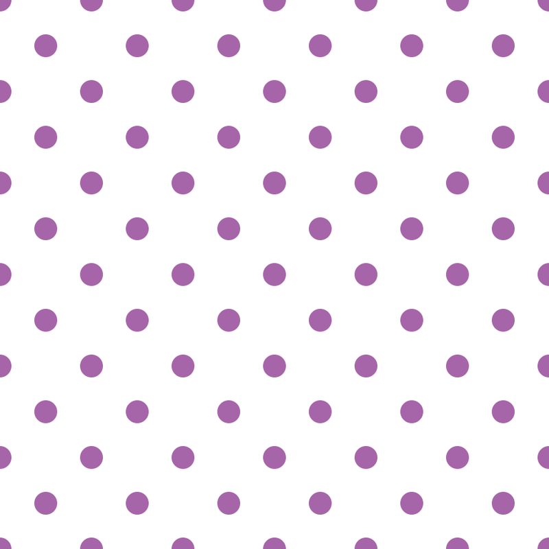 Soft Purple Dots Fabric - White - ineedfabric.com