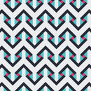 Southwestern Geometric Chevron Zigzag Fabric - Gray - ineedfabric.com