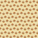 Space Monkey, Monkey Head Toss Fabric - Yellow - ineedfabric.com
