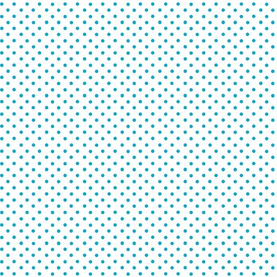 Spot Fabric - White Teal - ineedfabric.com