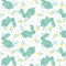 Spring Bunnies Fabric - Blue - ineedfabric.com