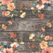 Spring Floral on Wood Planks Pattern 2 Fabric - ineedfabric.com