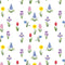 Spring Garden Flowers Fabric - ineedfabric.com